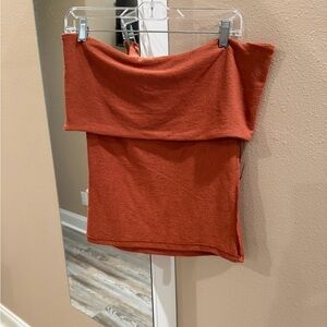 Zara Terracotta Knit Top